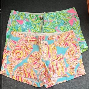 Lilly Pulitzer Tropical Print Women's Shorts Bundle